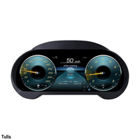 Papan LCD penuh Panel LCD, tampilan Digital Speedometer Cluster Digital untuk Mercedes Benz ML 2012-2015