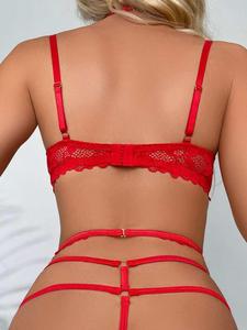 Lencería Sexy para Mujer, Código 4H 392, Suministro ODM, Tejido de Tul con Encaje, Tela Disco Transpirable - Product Image 2