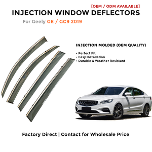 Injection Window Deflectors for Geely GC9 2019 Rain Guards Side Window Visor Wind Deflector Auto Accessories - Product Image 2