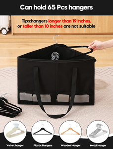 Triangle Bag Holder with Handles for Space Saving <b>Hangers</b> <b>Storage</b> <b>Organizer</b> and Easier <b>Storage</b> - Product Image 5