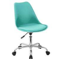 Vente en gros Chaises françaises en plastique marron Chaise à roulettes Chaise de salle à manger avec roulettes
