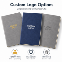 Libreta de Planificación Promocional con Cubierta de Cuero PU Suave, Personalizable con Logotipo OEM, Papel de Escritura Suave de 80 g/m², Tamaños A5, A6, B5, para Pedidos al por Mayor, Regalo Corporativo