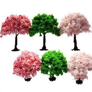 Conjuntos de Árboles en Miniatura de Flores de Cerezo y Árboles Verdes Hechos a Mano y Personalizados para Decoración del Hogar - Product Image 3