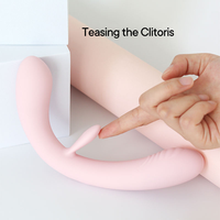 Juguete Sexual Strapless en Oferta, Vibrador Doble con Empaque Personalizado, Juguetes Sexuales para Mujeres, Recargable por USB