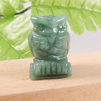 Figurine hibou en cristal naturel 2 pouces sculpté à la main Animal pierre précieuse Sculpture esprit de nuit décor à la maison guérison méditation cadeau Art
