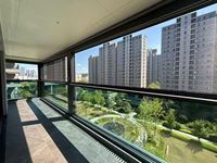 Ventana Inteligente con Elevación Eléctrica Automática, Ventana Corredera Vertical con Persianas, Ventana de Vidrio Inteligente Resistente a Huracanes para Viviendas y Apartamentos