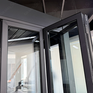 Portes pliantes robustes de style américain, en aluminium, avec double vitrage, panneaux en verre Low-E, portes accordéon pour patio, pour maison - Product Image 4