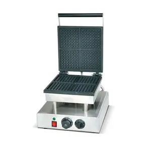 Hot Sale kommerzielle nicht klebende Gaufre Maschine elektrische gute Qualität Quadrat 4 Stück Waffeleisen für den Heimgebrauch