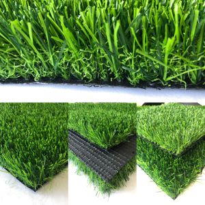 Quảng châu màu xanh lá cây mat 40 mét cỏ nhân tạo mềm nhựa giả Turf thảm thảm cho trẻ em sân vườn cảnh quan và bối cảnh - Product Image 4