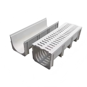 Caniveau de drainage extérieur en forme de U au design moderne 100*20*10cm en résine SMC - Product Image 1