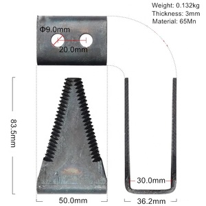 Accessoires de <span class=keywords><strong>tondeuse</strong></span> à gazon de haute qualité, lames résistantes à l'usure pour pièces de machines agricoles, vente en gros de lames de <span class=keywords><strong>tondeuse</strong></span> à gazon - Product Image 2