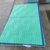 Panneau acoustique en feutre PET à rainures, insonorisant, gravé, en fibre de polyester, pour mur