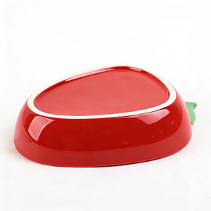 Tazón de Comida Ovalado de Cerámica Resistente, Difícil de Romper, para Perros, Alimentación de Mascotas - Product Image 2