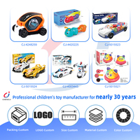 Voiture jouet transparente lumineuse Chengji, multifonctionnelle, dessin animé, musique colorée, voitures jouets universelles pour garçons, alimentées par piles