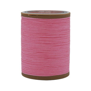 0.8mm Polyester örgü düz balmumu iplik yüksek mukavemetli Polyester dikiş ipliği el-dikili deri mumlu iplik - Product Image 6