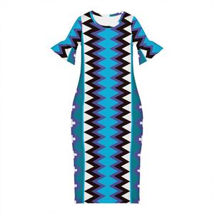 blue dress for baby girl Infinity Ankara Bodycon Dresses – Ankara Delights main image 0