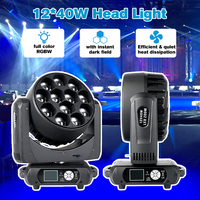 Precio DE FÁBRICA DE China 12PCs 40W Zoom Wash Light 12x40W Led Zoom Beam Wash Luz móvil con función de campo oscuro instantáneo