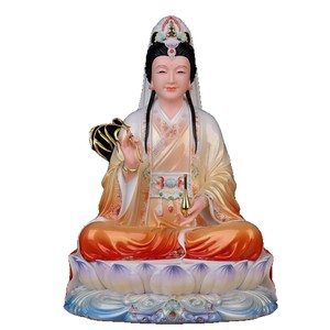 Estatua de Guanyin Bodhisattva Miao Shan del Mar del Sur, Avalokiteshvara, pulida a mano, semimanual, para sala de estar, hogar, escritorio - Product Image 5