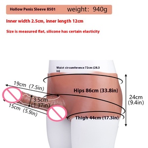 Erkek yetişkin silikon kol yapay <span class=keywords><strong>Penis</strong></span> yumuşak Hollow <span class=keywords><strong>Penis</strong></span> oyuncak hazır deri pantolon ile cinsel zevk için - Product Image 6