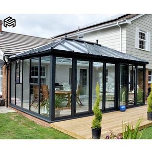 Venta al por mayor doble vidrio invernadero <span class=keywords><strong>solarium</strong></span> aluminio sunroom jardín - Product Image 3