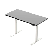 Bureau moderne convertible, cadre de bureau réglable en hauteur à double moteur, table électrique, construction métallique, capacité de charge de 100 kg
