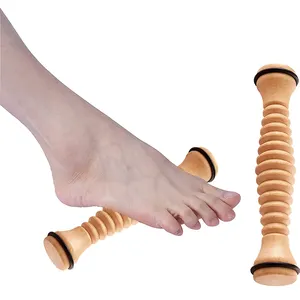 Best Verkopende Producten 2024 Handmatige Houten Voet Massage Roller Lichaam Houten Voet Roller Voetmassageapparaat Voor Ontspanning Massage Producten