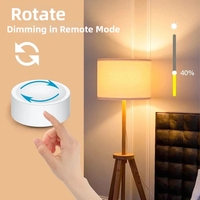 Finru-Tech Tuya Zigbee Smart Knob Scene Switch Dimmer sans fil à piles mural Smart Life