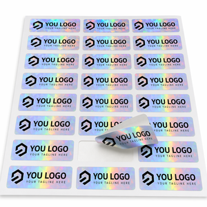 Rainbow Holographic Peptide Glass Vial <b>Labels</b> Custom Printed Self Adhesive Stickers For Lab Storage - Product Image 2