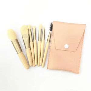 Ensemble de pinceaux de maquillage rose professionnel 7 pièces ensemble de pinceaux de maquillage mignon Mini ensemble de pinceaux de maquillage Portable - Product Image 4