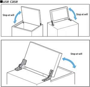 Bisagra pequeña de eje de amortiguación de Metal con bisagra de tope ajustable, bisagra de torsión para cajas de joyería para portátiles, bisagra de torsión de acero inoxidable - Product Image 2
