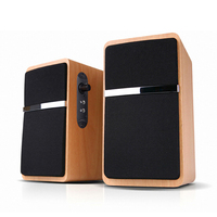 Mini Altavoz de Madera de 2.0 Canales con Función de Alimentación USB para Oficina, Hogar y Escritorio