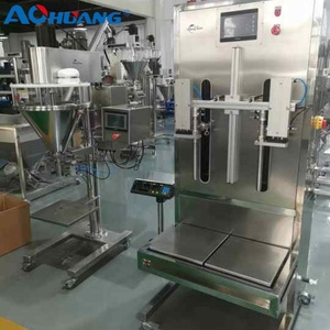 Şarap suyu süt yağı emtia plastik cam şişeler torbalar çanta Motor için yarı otomatik yerçekimi kendinden akışlı sıvı makinesi - Product Image 5