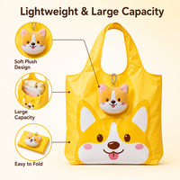 Breloque de sac en peluche personnalisée, jouet animal en peluche portable, mini porte-clés en tissu doux