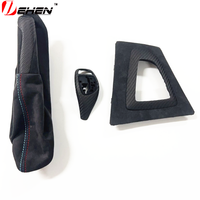 7 buah karbon basah kering asli untuk BMW 3 4 Series F30 F31 F34 F36 F80 F82 penutup dekorasi bagian Interior serat karbon asli