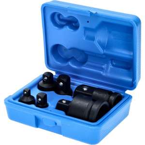 BRILLIANT TOOLS - BT024605 <b>Impact</b> adapter set 1/4'' + 3/8'' + 1/2'' + 3/4'' (6 pcs.) <b>IMPACT</b> <b>SOCKETS</b> AND ACCESSORIES - Product Image 1