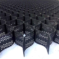 Grille de stabilisation de gravier en géocell HDPE, panneau perforé texturé pour le renforcement des sous-drivages routiers et la stabilisation des sols extérieurs