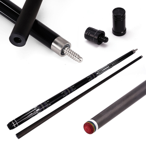 Venta barata Taco de billar de fibra de carbono <span class=keywords><strong>real</strong></span> Punta de 12,5mm Interfaz de acero inoxidable Estructura de dos piezas apretada y estable 58 pulgadas - Product Image 5