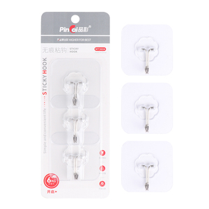 Gancho de plástico PVC desechable superviscoso, estante de metal para pared - Product Image 4