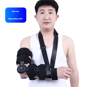 Penyangga Sendi Siku Multifungsi dari Paduan Aluminium yang Dapat Disesuaikan Sudutnya, Nyaman, Bernapas, untuk Rehabilitasi Medis Lengan - Product Image 6