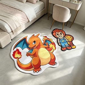 Alfombra Personalizada con Impresión Digital <span class=keywords><strong>de</strong></span> Dibujos Animados, Alfombra con Diseño <span class=keywords><strong>de</strong></span> Pokémon <span class=keywords><strong>Pikachu</strong></span>, Forma Irregular - Product Image 2