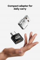 Adaptateur Mini USB 2.0 Type C OTG pour transfert de données, convertisseur USB C mâle vers USB-A femelle, connecteur de charge pour téléphone et casque