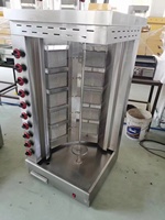 Shawarma industriel en acier inoxydable, machine à kebab shawarma à gaz/électrique commerciale avec prix d'usine