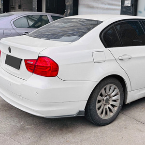 Bmw 3 Series E90 Rear <b>Corner</b> <b>Protectors</b> 2005-2012 Piano Black Carbon Fiber Texture Abs Adhesive Fitment - Product Image 3