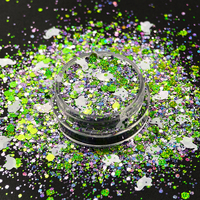 12 couleurs Halloween Nail Art paillettes paillettes holographique araignée citrouille chauve-souris fantôme confettis paillettes pour la fête d'halloween