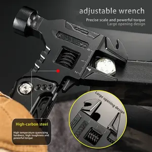 Factory Price12 In1 Survival Pliers Wrench Combination Portable Mini Safety Hammer Survival Tool Kit