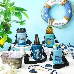 Enfriador de Latas de Cerveza Personalizado, Portavasos para Barco, Esenciales para Cruceros 2025, Porta Botellas de Agua con Correa Ajustable para el Hombro - Product Image 6