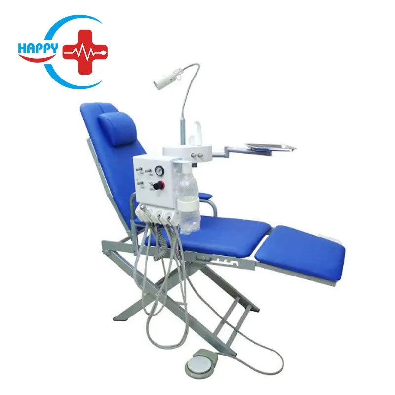 HC-L050 VENDITA CALDA Portatile pieghevole durevole Integrale unità Dentale/Dentale sedia prezzo attrezzature