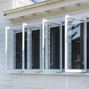 Fenêtre à battant en aluminium renforcé UPVC Lolands, moderne, sur mesure, à cadre cintrée, avec poignées et charnières, à rupture <span class=keywords><strong>de</strong></span> pont thermique, résistante aux intempéries, pour <span class=keywords><strong>salle</strong></span> <span class=keywords><strong>de</strong></span> <span class=keywords><strong>bain</strong></span> - Product Image 5