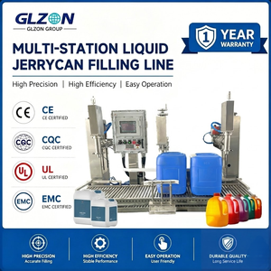Machine de remplissage de bidons industriels |   Remplisseuse de liquides semi-automatique pour l'emballage de produits chimiques, de peintures, d'huiles et de solvants - Product Image 1