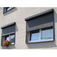 2025 ADVANCE direct usine taille personnalisée armoires de cuisine lamelles roulantes gris en plastique tambour porte volet roulant pour RV